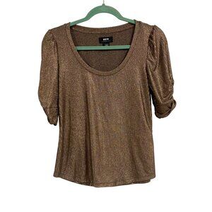 Anthro Maeve‎ Lexi Shimmer Top Size XS
